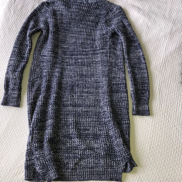 Pacsun Longline Navy Cable Knit Cardigan - Picture 2 of 2